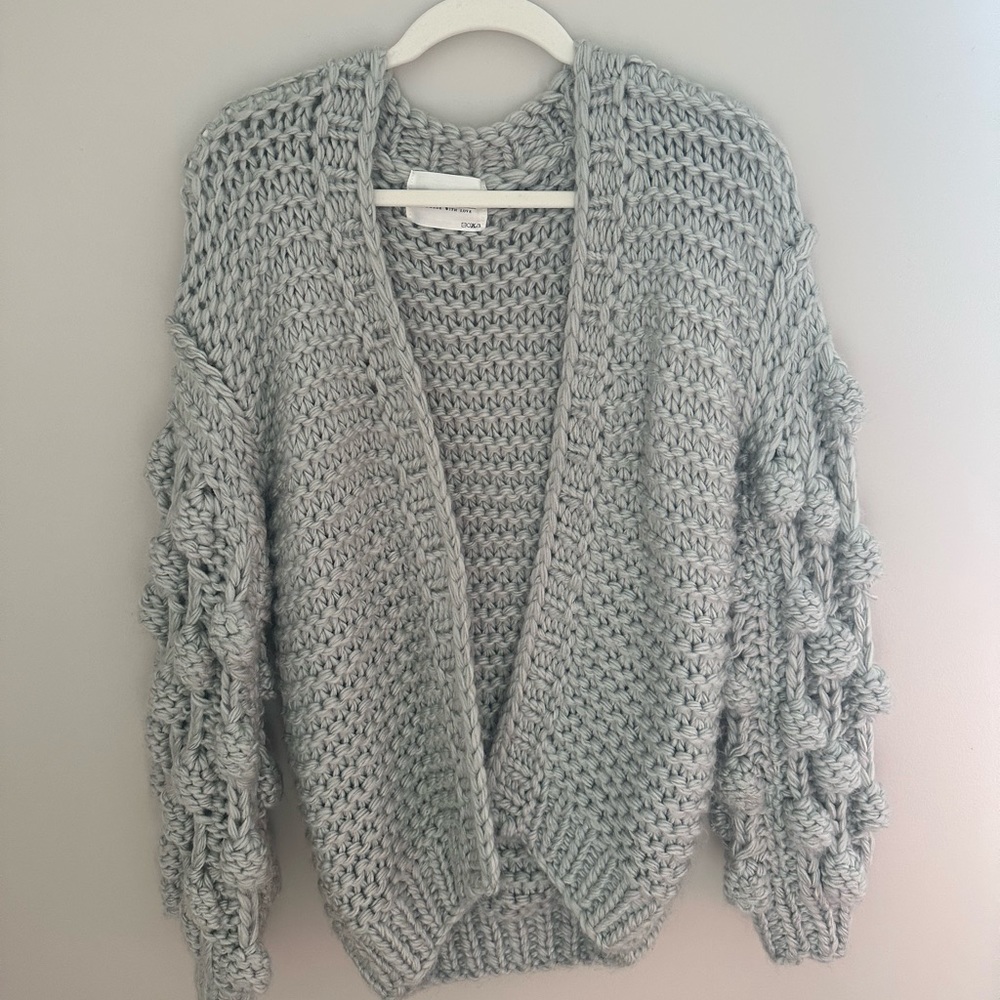 Chicwish Chunky Cardigan Gray - XS